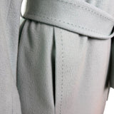 Louben Womens Mint Wool & Cashmere Blend Belted Blazer Coat Size 4