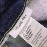 Paige Womens Blue Cotton Blend Verdugo Ankle Jeans Size 25