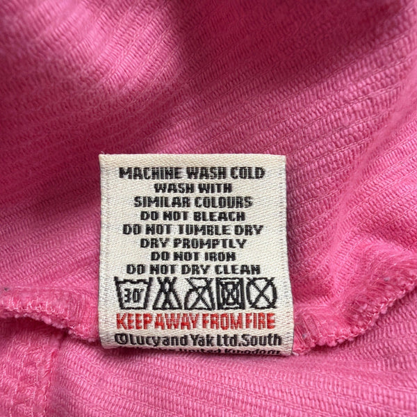 Lucy & Yak Womens Pink Organic Cotton Corduroy Mini Skirt Size US 4 / UK 8