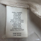 Rebecca Taylor Gray & Cream Silk Sleeveless Crochet Detail Flowy Dress Sz 2