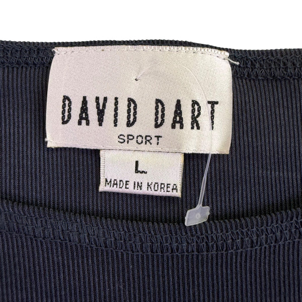 David Dart Womens Navy Long Sleeve Top Size L 
