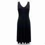 Clara Sunwoo Womens Black Polyester Blend Sleeveless A-Line Tank Dress Size XL