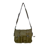 ModCloth Womens Oxide Yellow Faux Leather Adjustable Buckle Strap  Crossbody Bag