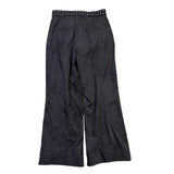 Dear John Womens Black Wide-Leg Pants With Studded Waistband Size 27