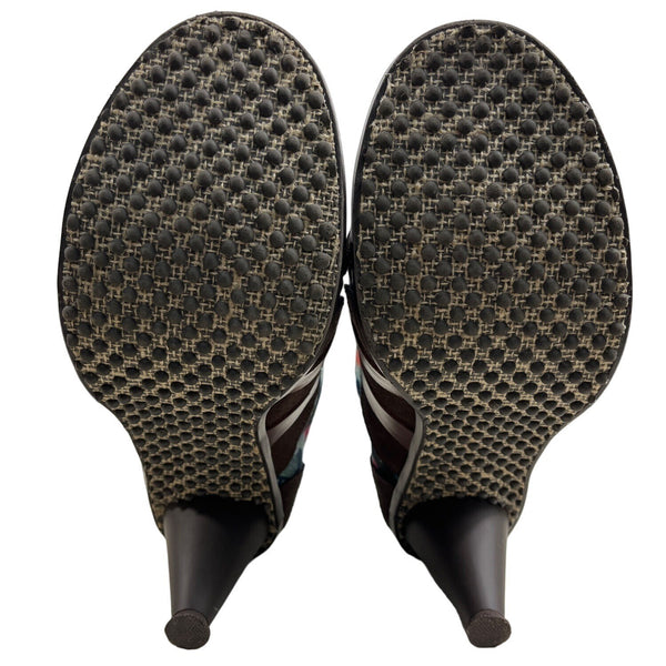 M Sport Women's Brown Cómic Heeled Shoes Sz 10