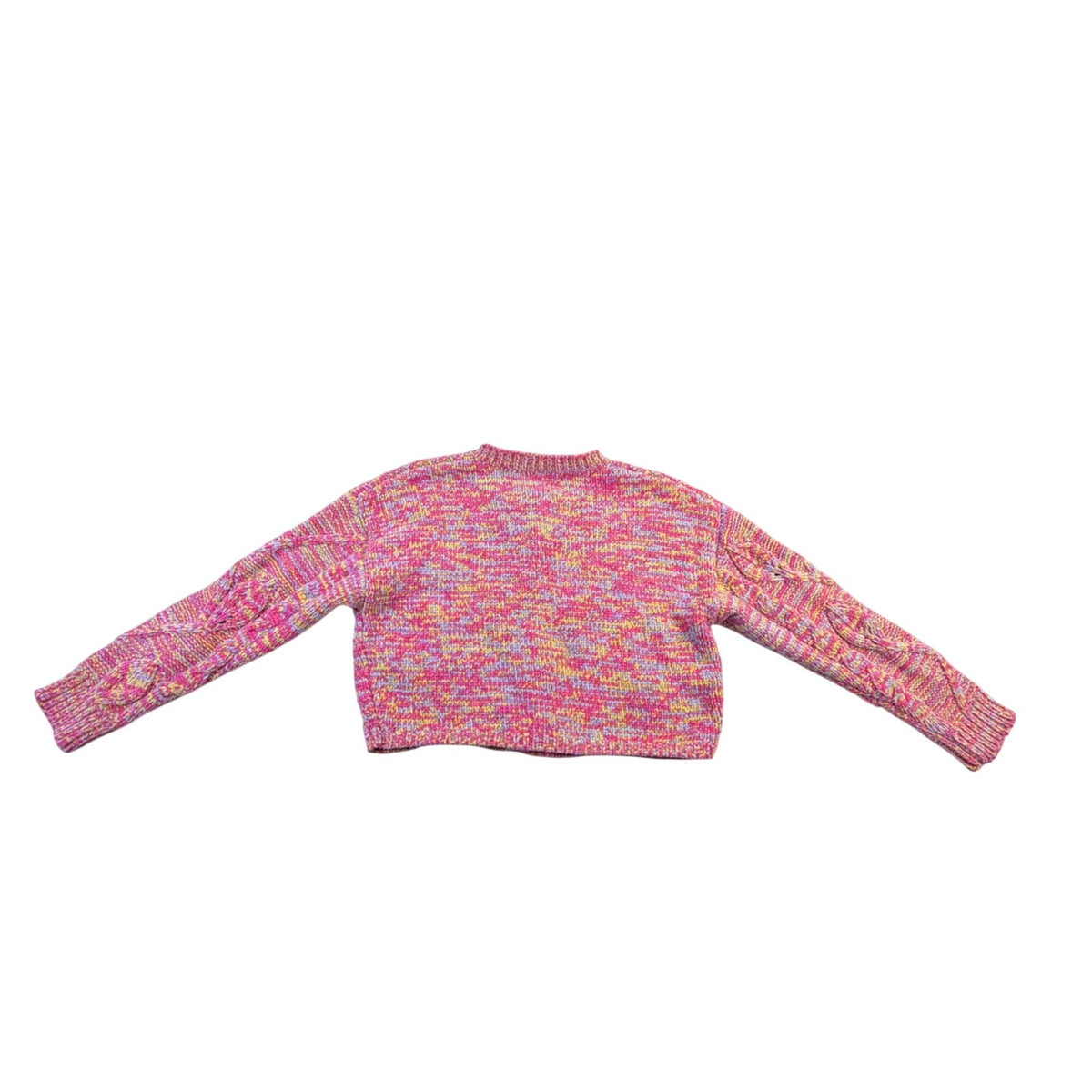 Style Tang Womens Multicolor Knit Cardigan Sweater Button Front Long Sleeve Sz S