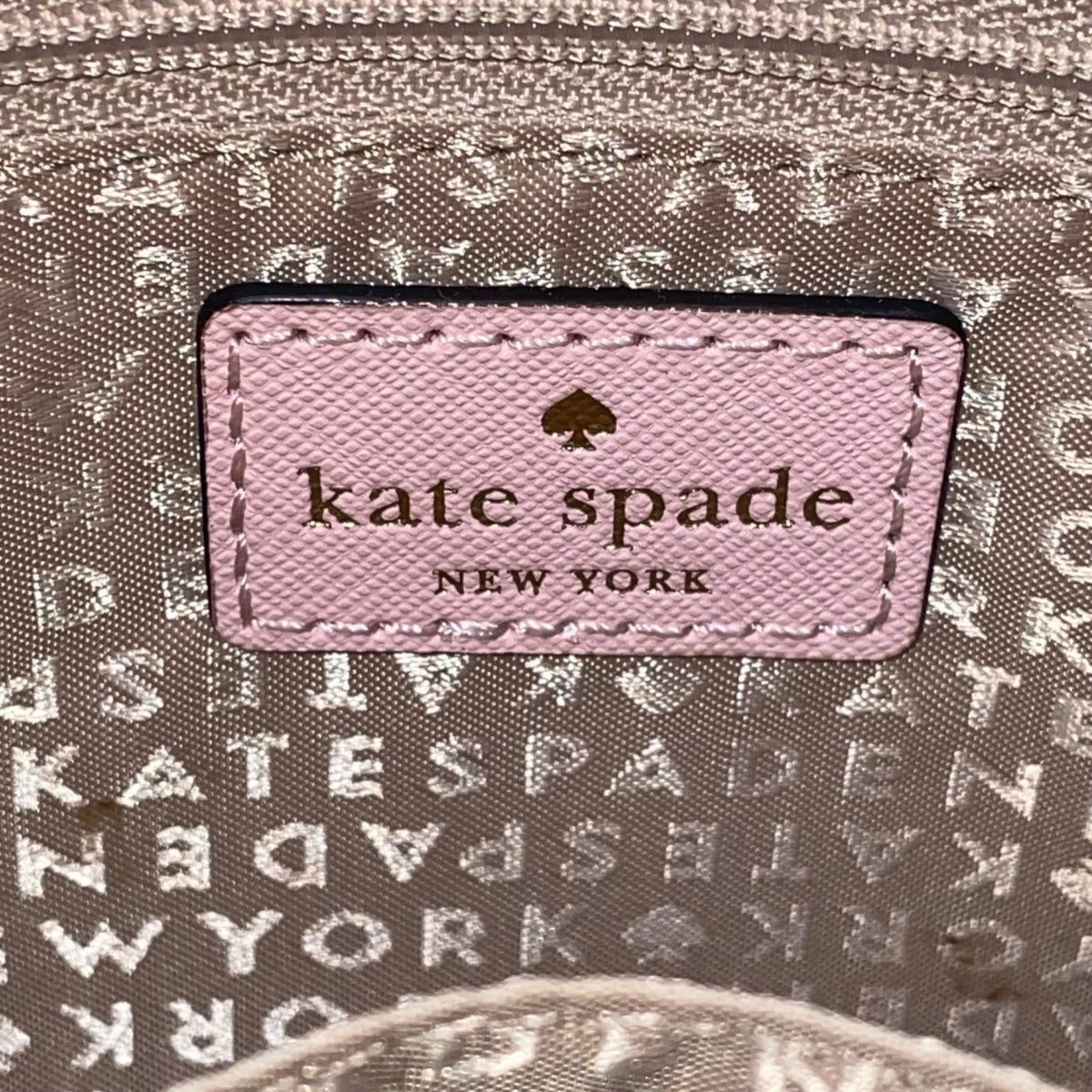 Kate Spade Women’s Pink Saffiano Leather Gold Chain Strap Flap Shoulder Bag
