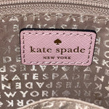Kate Spade Women’s Pink Saffiano Leather Gold Chain Strap Flap Shoulder Bag