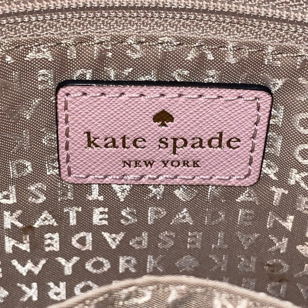Kate Spade Women’s Pink Saffiano Leather Gold Chain Strap Flap Shoulder Bag