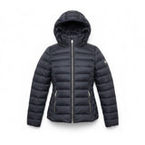 Michael Kors Womens Black Hooded Packable Down Jacket Lightweight Design Sz M