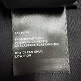Lafayette 148 Black Wool & Elastane Womens Straight-Leg Trousers Size 12