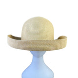 Betmar New York Womens Beige Straw Sun Hat Summer Style