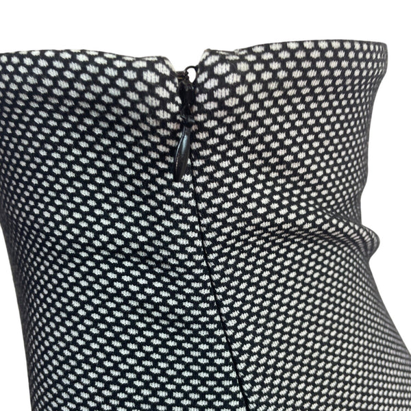 Nicole Miller Women's Black & White High-Waisted Pencil Skirt Sz P/S - New