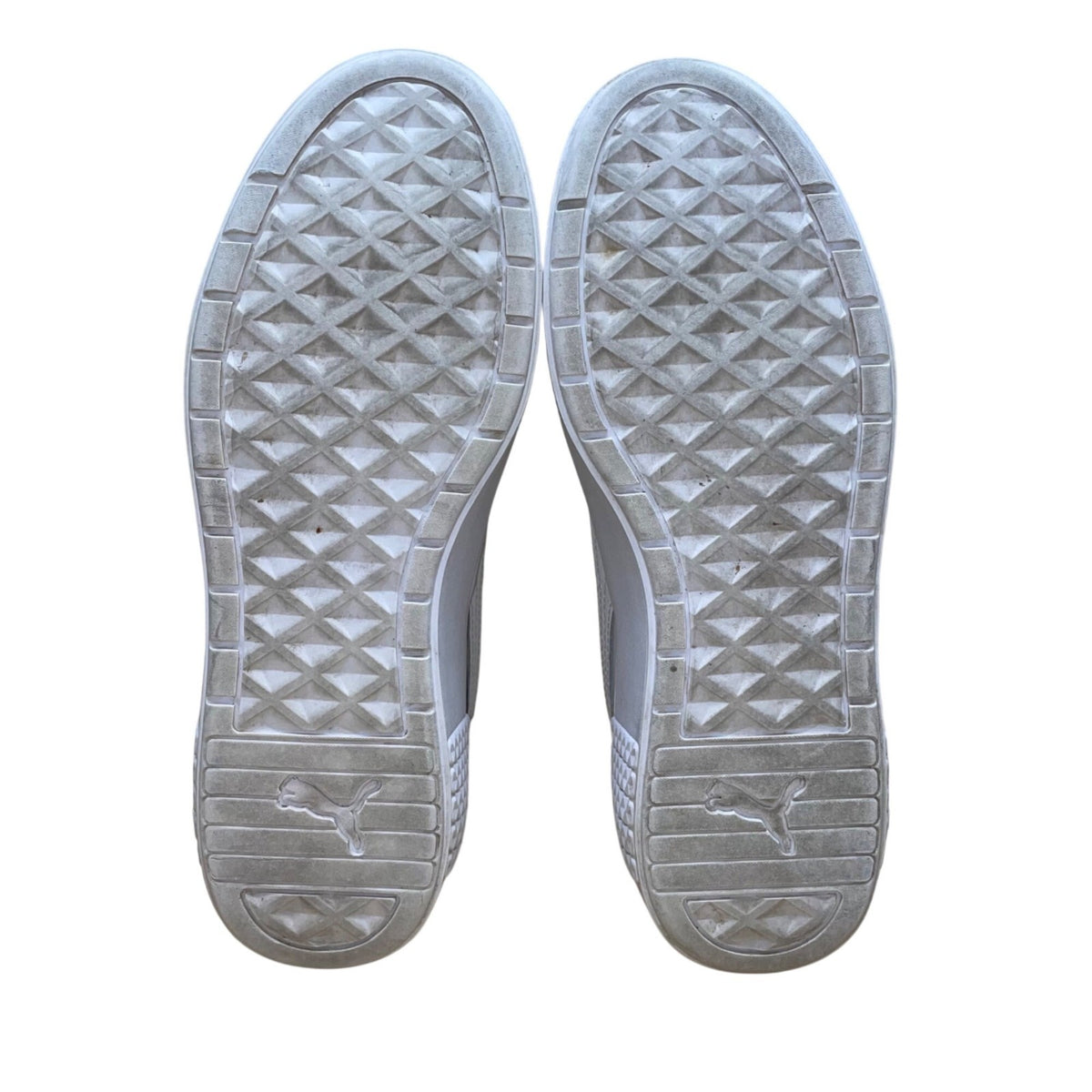 Puma Women’s White Leather Lace-Up Casual Low-Top  Sneakers Size 9