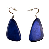 Resin Womens Navy Blue Statement Necklace & Earrings Set Adjustable Size
