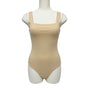 Abercrombie & Fitch Womens Beige Cotton Spandex Bodysuit Size M