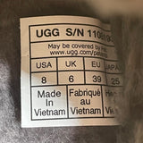 UGG Women’s Black Suede Cozetta Luxe Shearling Slip-On Mule Slippers Size 8