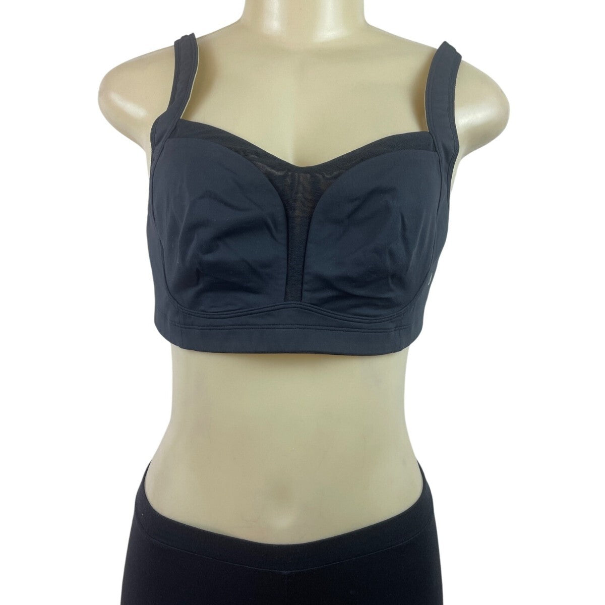 Lululemon Black Underwire Longline Bra With Adjustable Straps Szize 38C