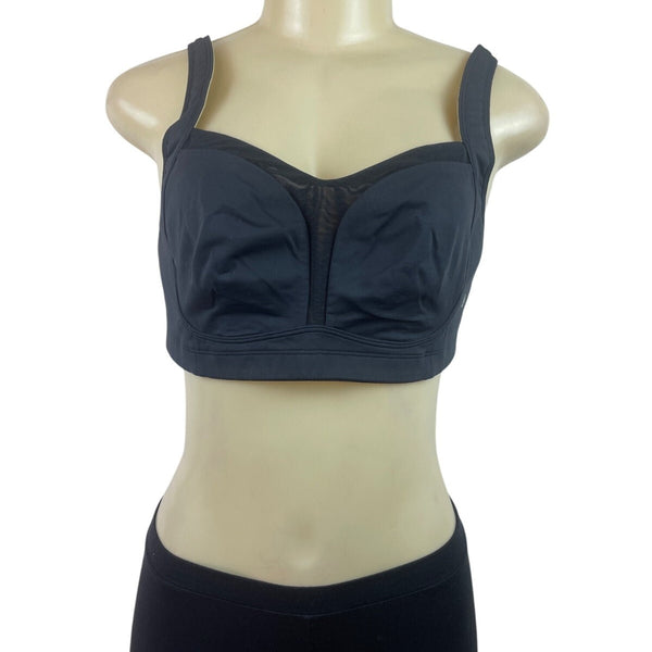 Lululemon Black Underwire Longline Bra With Adjustable Straps Szize 38C