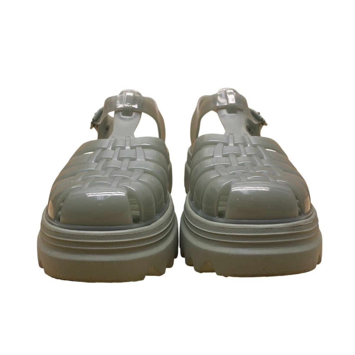 Melissa Women’s Green Vegan Jelly With Adjustable Buckle Strap Sandals Size 8