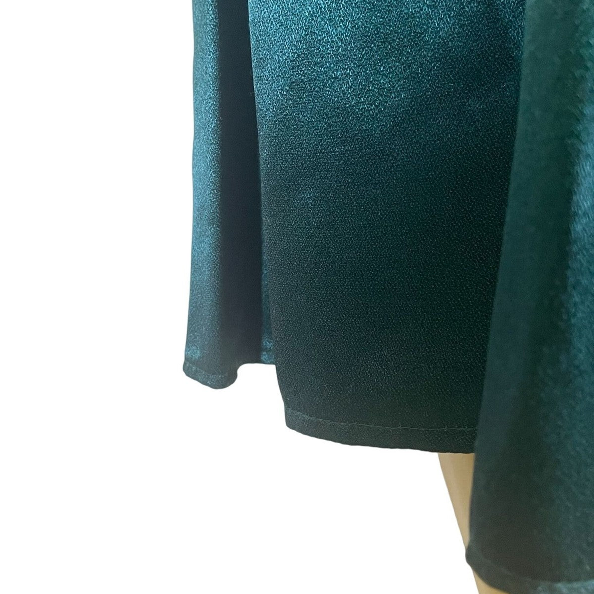 Scott McClintock Womens Teal Satin Short Sleeve Dress W/ Embellishment Size 8 Ne