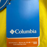 Columbia Mens Yellow Nylon Omni-Shade Sun Protection Shorts Lightweight Size XXL