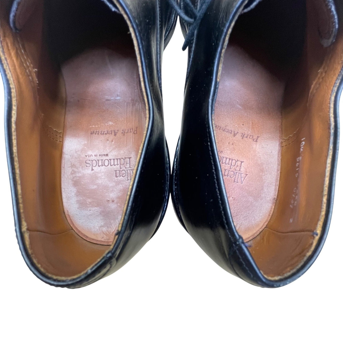 Allen Edmonds Men’s Black Leather Cap Toe Oxford Dress Shoes Size 10.5