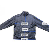 Gap Mens Black Cotton Coated Zip-Up Lightweight Jacket With Pockets Size L