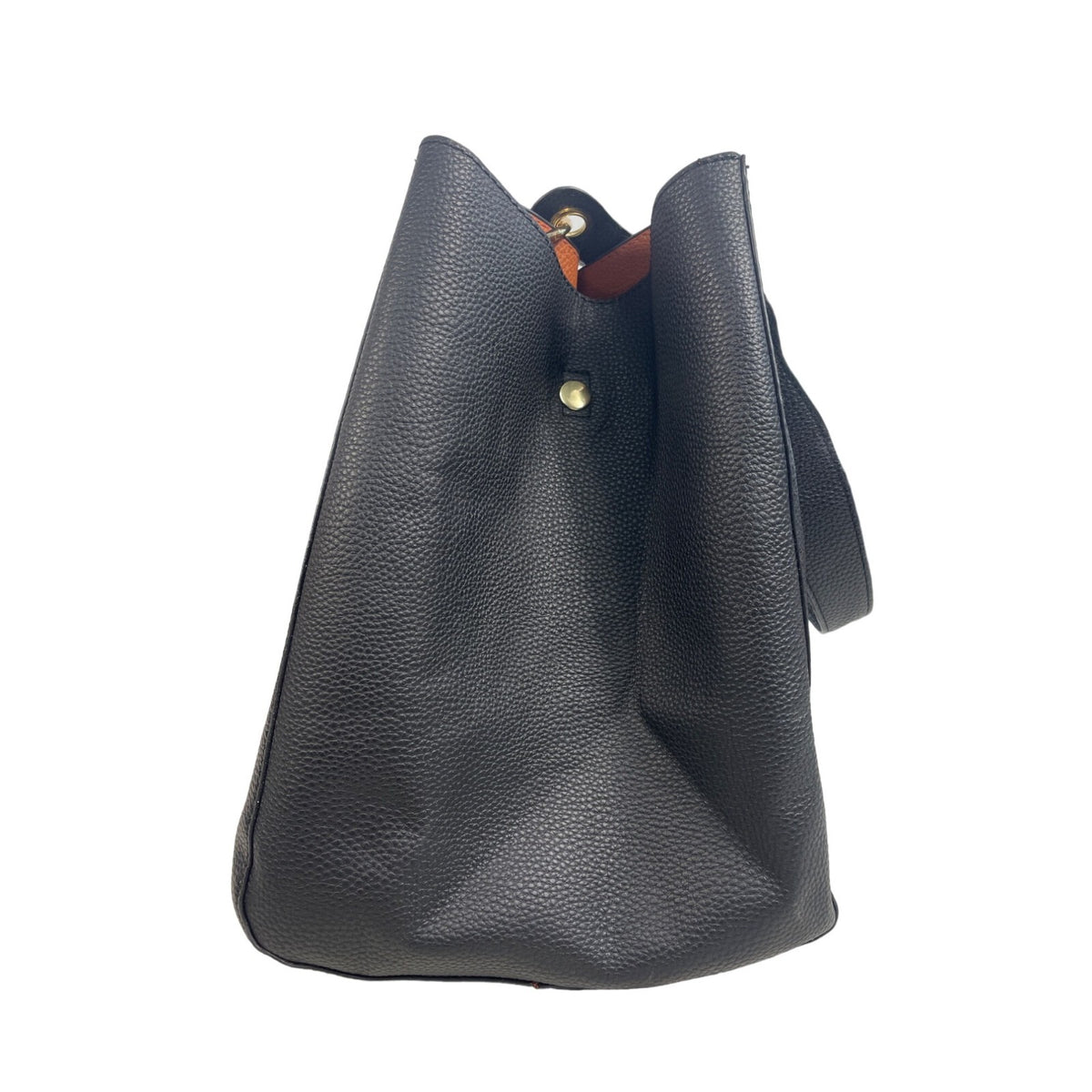Shein Women’s Faux Leather Black and Brown Tote Shoulder Bag Wallet Bucket Style