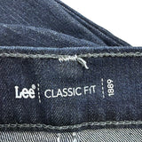 Lee Womens Dark Wash Denim Straight Leg Pants Classic Fit Mid-Rise Size 10 M