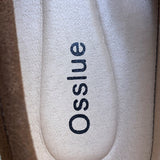 Osslue Women's Brown Suede Loafers Comfortable Lightweight Penny Slip-On Sz 8.5
