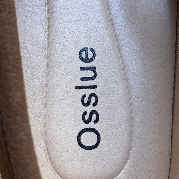 Osslue Women's Brown Suede Loafers Comfortable Lightweight Penny Slip-On Sz 8.5