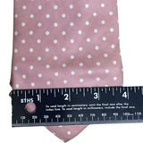 Vintage Brooks Brothers Pink & White Polka Dot Silk Necktie