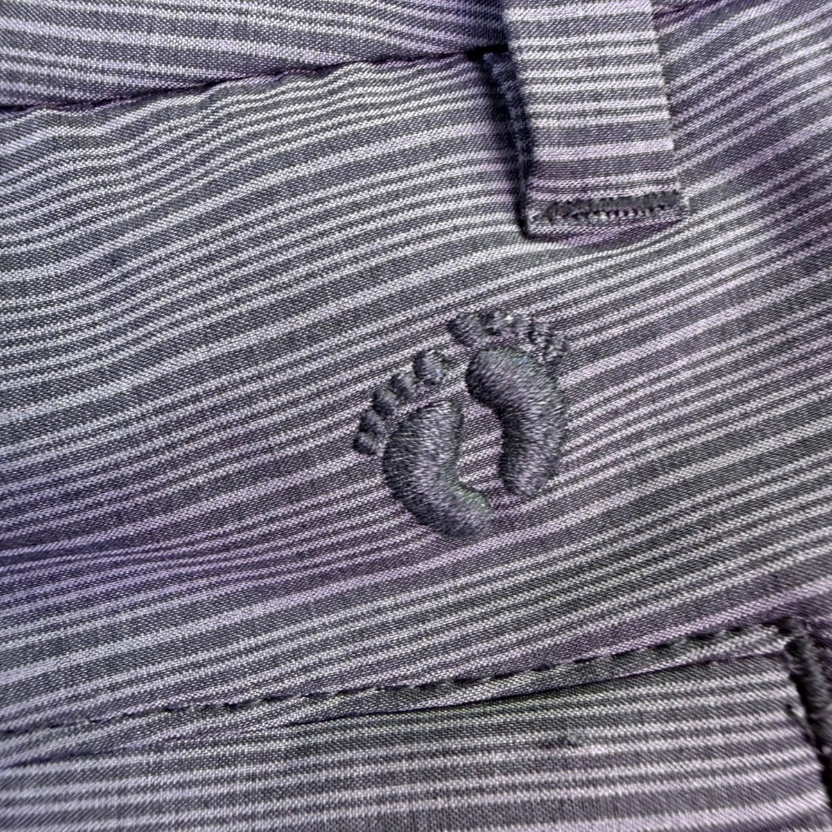 Hang Ten Mens Gray Striped Elastane Flat Front Shorts Size 36