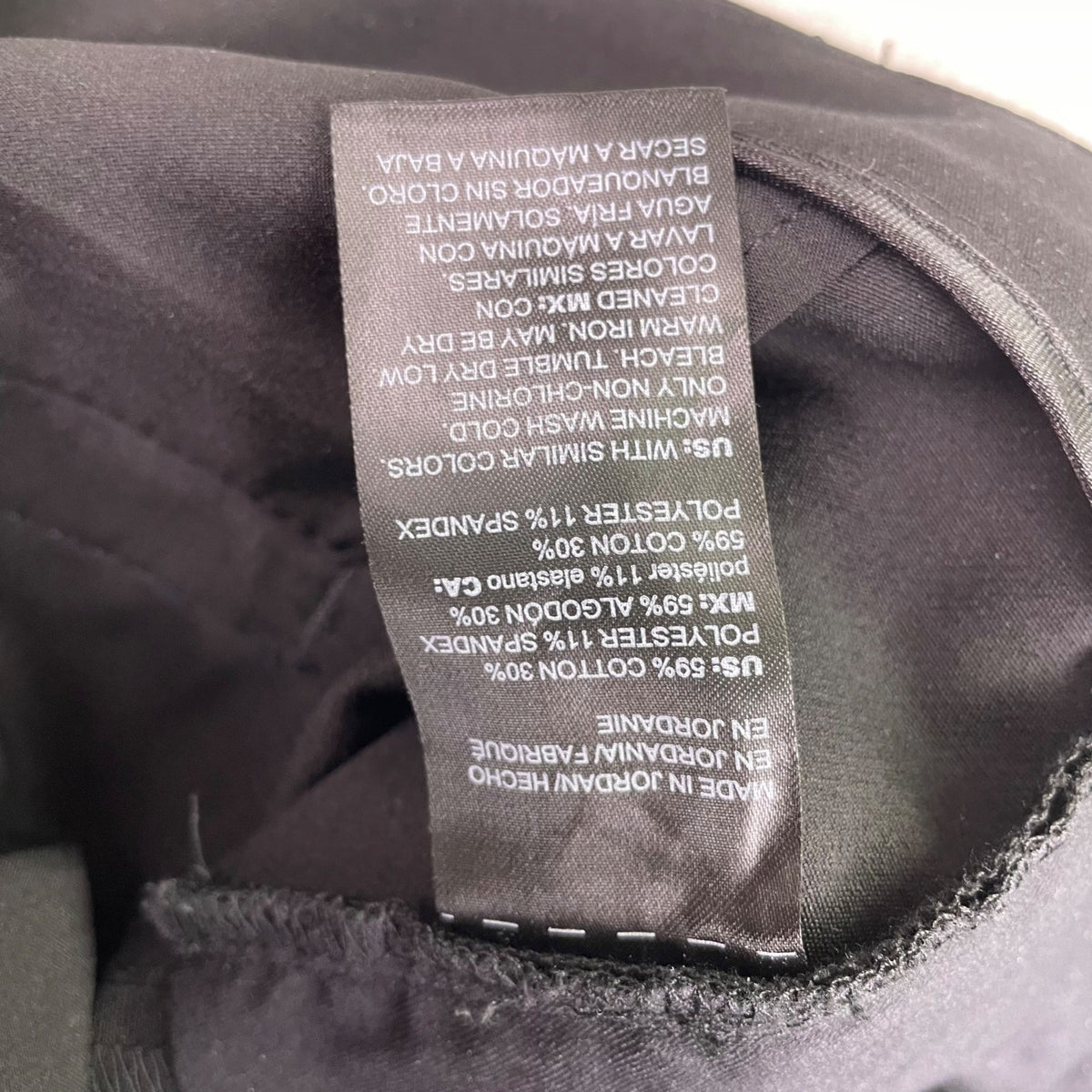 White House Black Market Women Black Cotton/Polyester Slim Trousers Pants Size 6