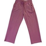 Athleta Womens Purple Cotton Blend Sweatshirt & Elastic Waist Jogger Set Sz XS