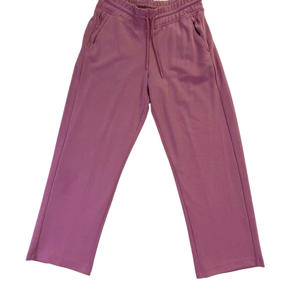 Athleta Womens Purple Cotton Blend Sweatshirt & Elastic Waist Jogger Set Sz XS