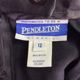 Pendleton Womens Black Classic High-Waisted Trousers Size 12