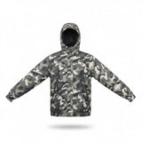 Ci Sono Mens Camouflage Hooded Windbreaker Jacket Waterproof Outerwear Size M