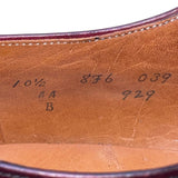 Alden Men’s Burgundy Genuine Leather Wingtip Oxfords Shoes Size 10.5