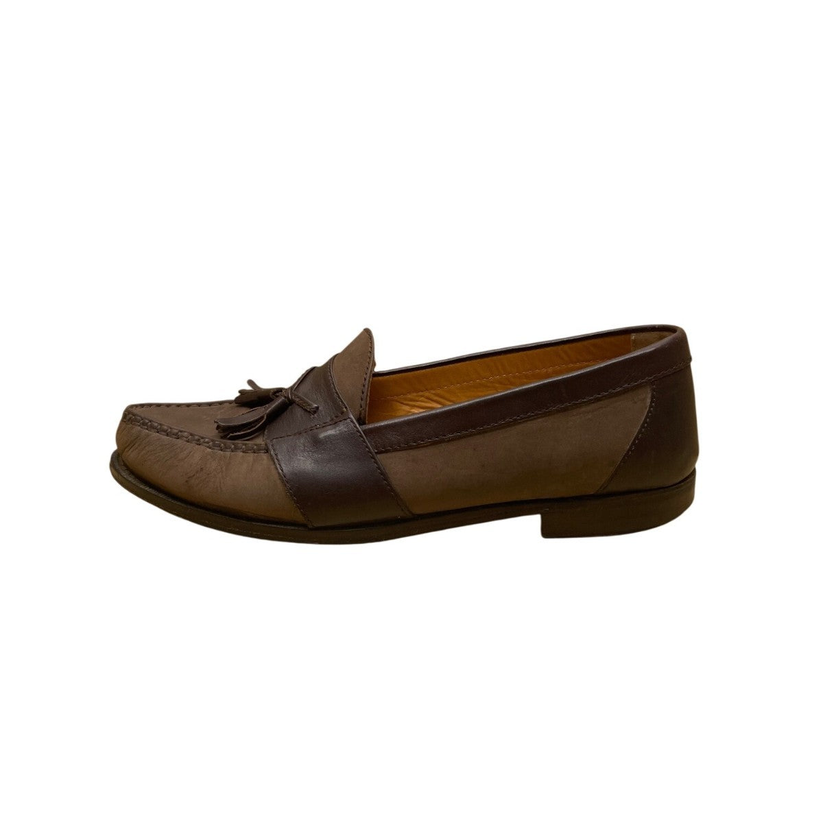 Nunn Bush Men’s Brown Leather Tassel Moc Toe Slip-On Dress Shoes Size 9.5M