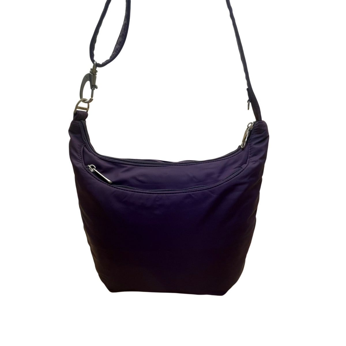 Travelon Women’s Purple Nylon Anti-Theft Multiple Pockets Crossbody Bag