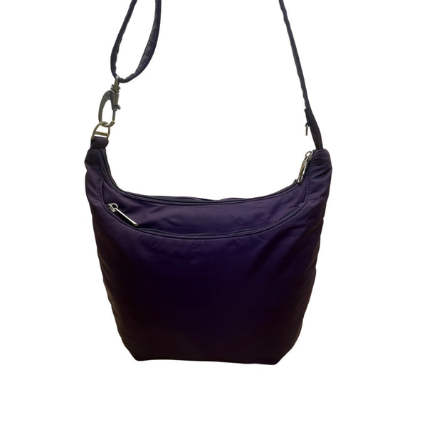 Travelon Women’s Purple Nylon Anti-Theft Multiple Pockets Crossbody Bag
