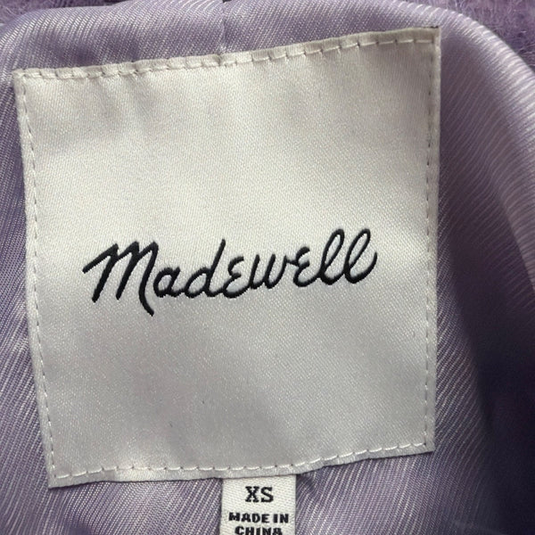 Madewell Womens Lavender Button-Up Coat With Dual Pockets & Lining Sz XS