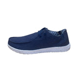 Skechers Men’s Navy Blue Textile Memory Foam Slip-On Loafers Shoes Size 10