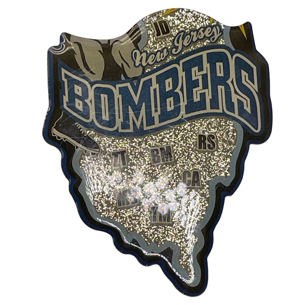 Bombers 2012 Clark Baseball Trading Pin Glitter Finish 2 Pieces