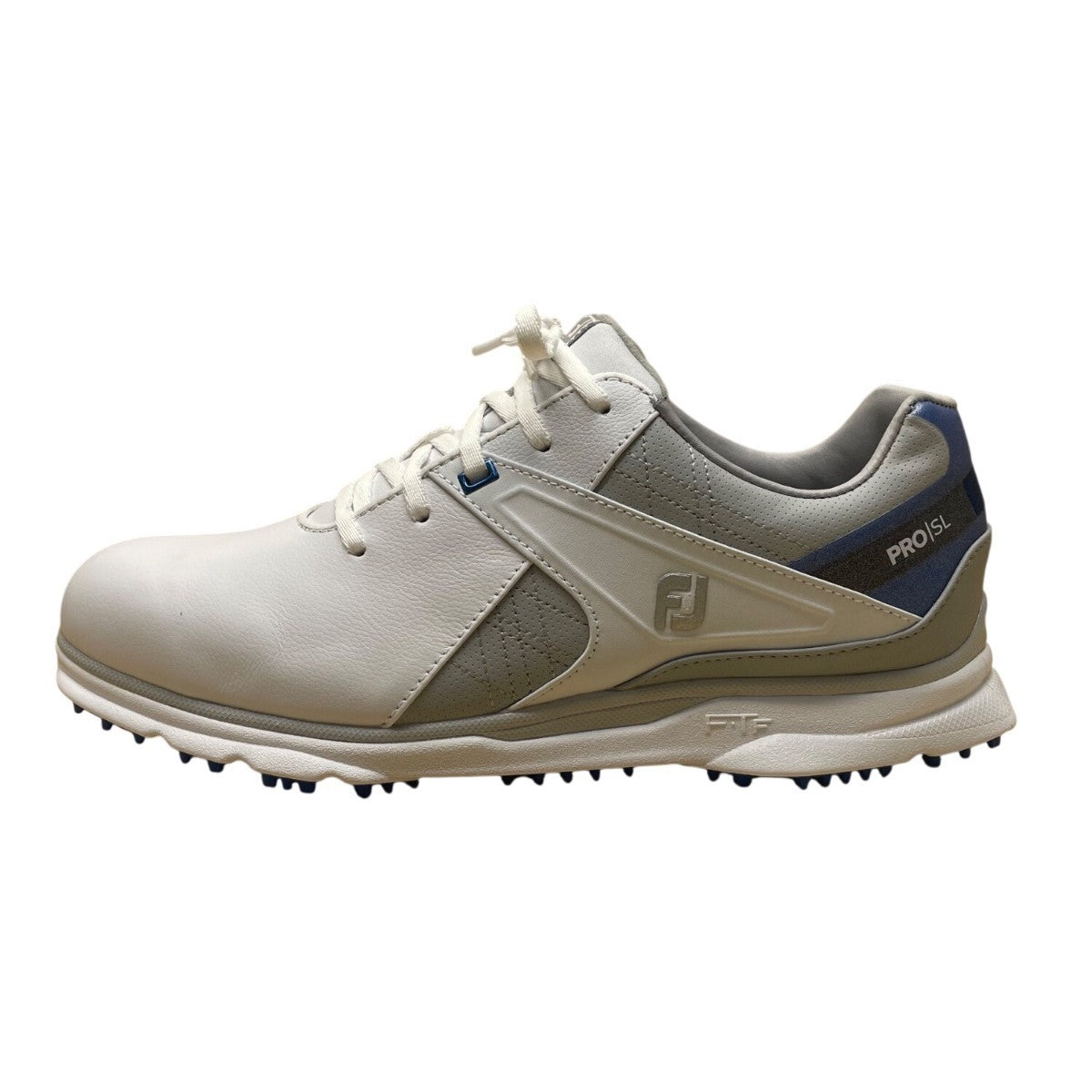 FootJoy Men’s White & Gray Premium Grip Pro SL Spikeless Golf Shoes Size 8.5M