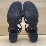 Easy Street Women’s Navy Man-Made Crisscross Strappy Sandals Size 7M