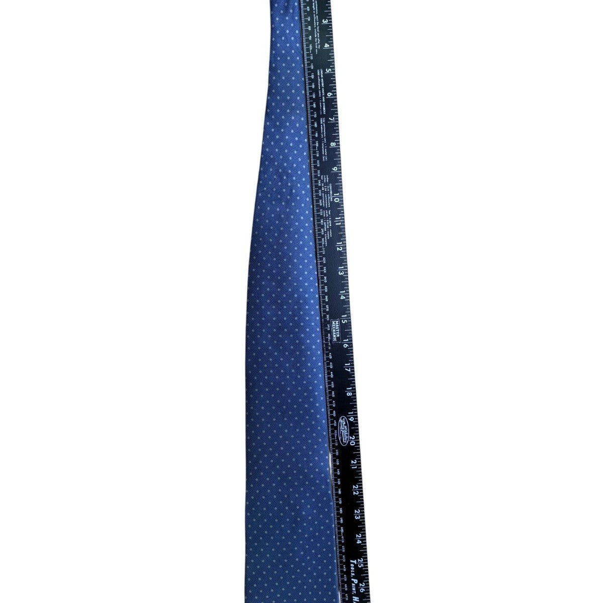 Nautica Mens Blue Silk Polka Dot Tie Made In Mexico Imported Necktie