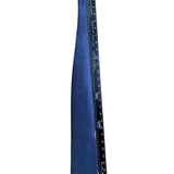Nautica Mens Blue Silk Polka Dot Tie Made In Mexico Imported Necktie